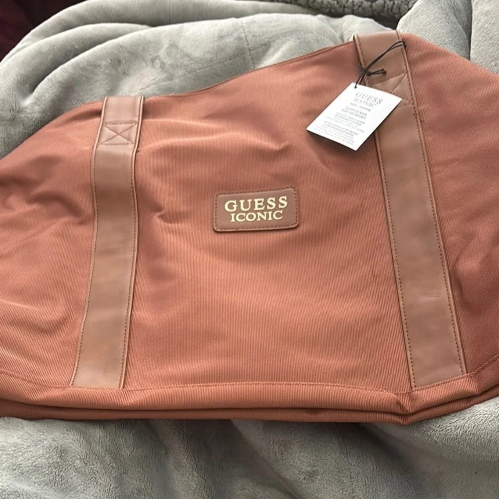 Guess Iconic Brown Tote Bag